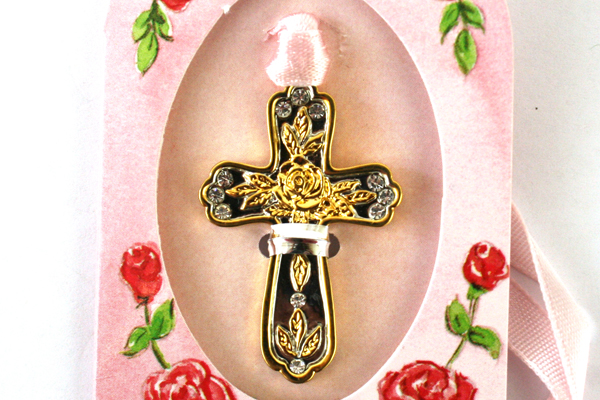 2 - Spiritual Two Tone Bookmarks Confirmation and Communion Dove and Cross