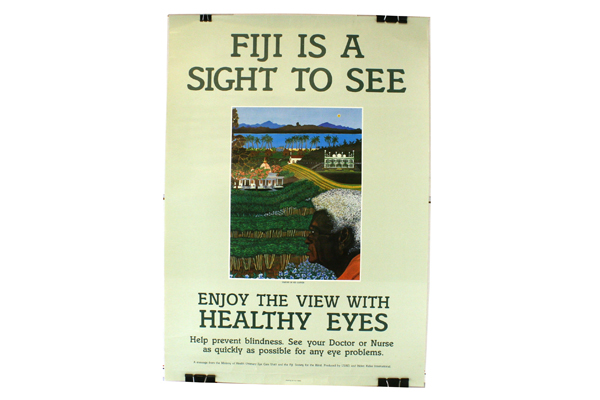 FIJI Is A Sight To See Simone In His Garden USAID/Helen Keller Eye Care Poster