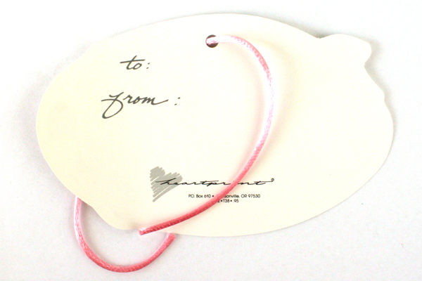 Lot of 6: Assorted Heartprint Cow Gift Tags