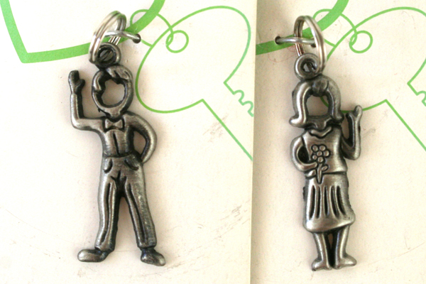 Lot of 8: Figi Pewter Family Matters Key Ring Figures