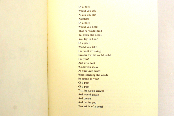 William Bill Harger Of A Poet Softcover Book Copyright 1973 Celestial Arts