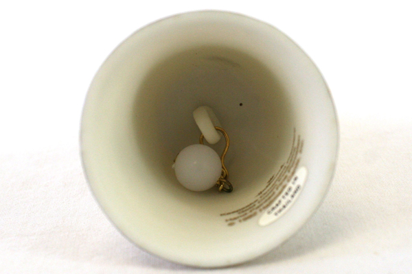 1992 Hallmark Hand Painted Fine Porcelain Christmas Tree Bell With Box