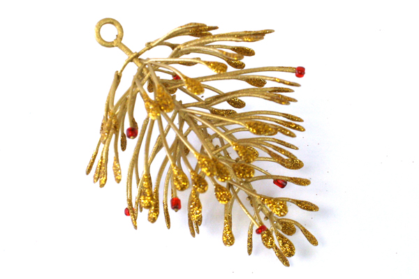 Lot of 3: Assorted Glitter Hanging Decorative Ornaments