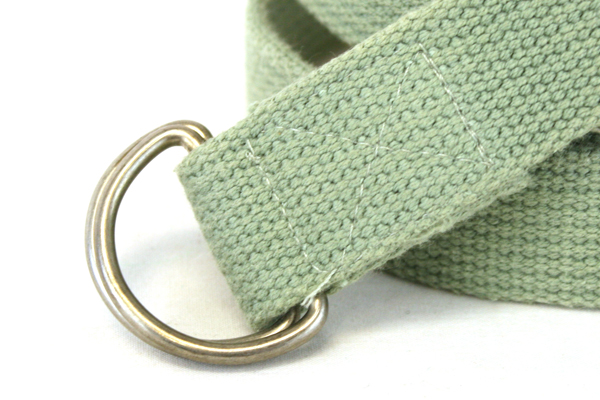 Lot of 3 Blue and Green Belts with Silver Colored Metal Buckles