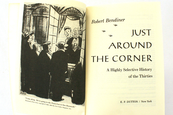 Just Around The Corner - History of The Thirties Paperback Book Robert Bendiner