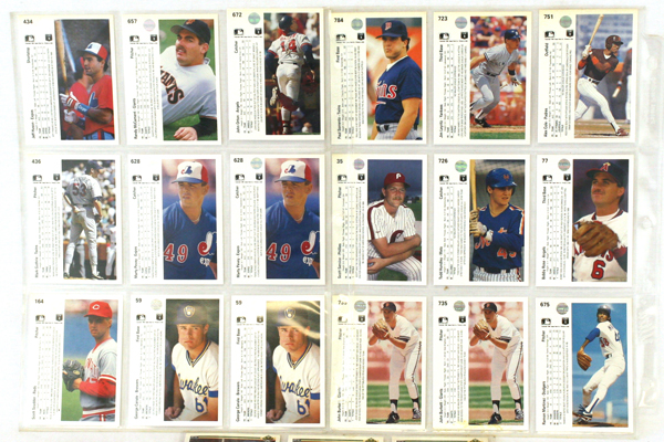 24 Upper Deck 1990 MLB Player Cards Collectible Baseball Cards