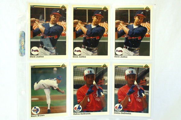 24 Upper Deck 1990 MLB Player Cards Collectible Baseball Cards