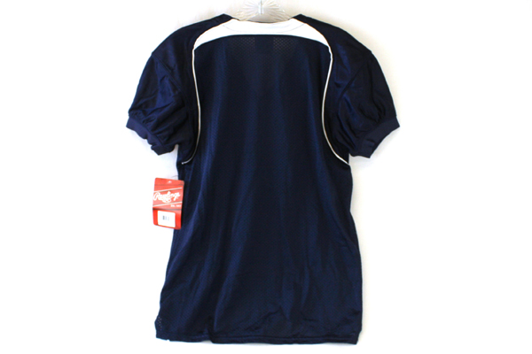 NEW Rawlings Blue Mesh Nylon Football Jersey Youth Size L YFJTECF-N-90