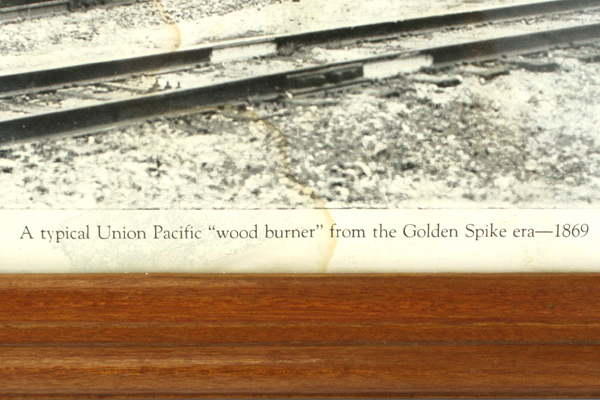 Paramount's Union Pacific Wood Burner 1869 Golden Spike Era Framed Picture