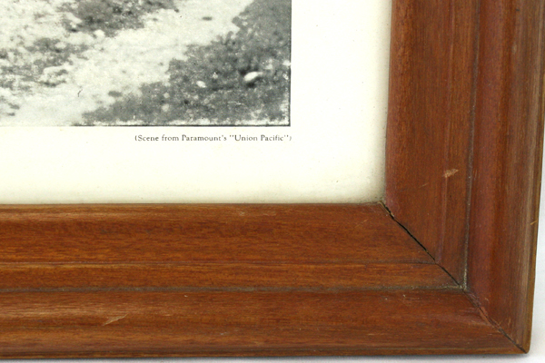 Paramount's Union Pacific Wood Burner 1869 Golden Spike Era Framed Picture