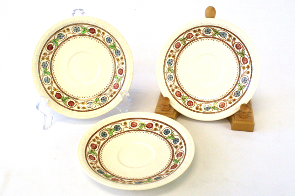 Lot Of Three Vintage Spode Firenze 6" Saucers # 2/9034 (As-Is)