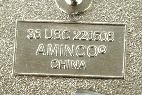 Lot of 2 USA Olympics Lapel Pins - Aminco Flag Pin & Gold Tone USA 2002 Pin