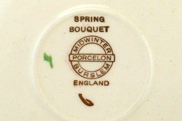 Vintage Midwinter Porcelain Spring Bouquet Cup And Saucer