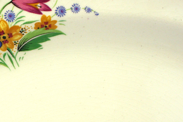 14" Vintage Midwinter Porcelain Spring Bouquet Oval Platter 11.25" by 14"