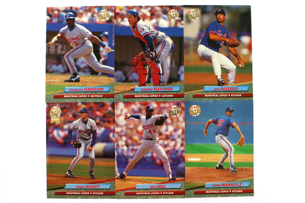 Fleer Ultra Series 2 Montreal Expos 1992 Baseball Team Set of 16 Cards