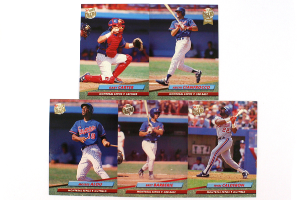 Fleer Ultra Series 2 Montreal Expos 1992 Baseball Team Set of 16 Cards