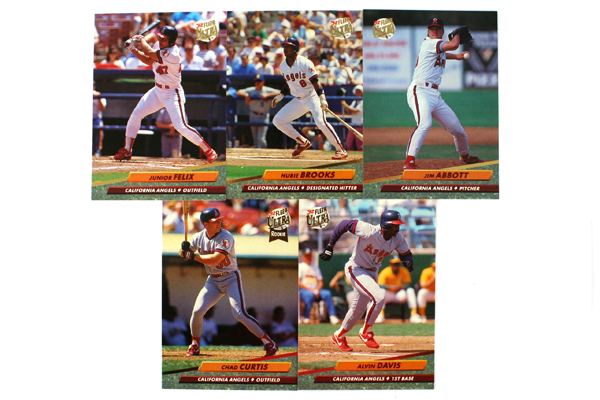 Fleer Ultra Series 2 California Angels 1992 Baseball Team Set of 11 Cards