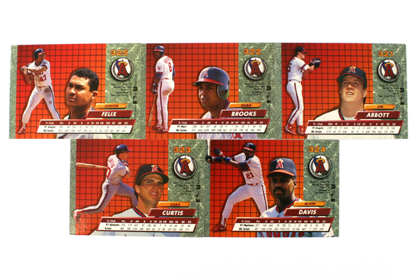 Fleer Ultra Series 2 California Angels 1992 Baseball Team Set of 11 Cards