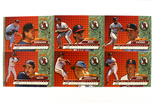 Fleer Ultra Series 2 California Angels 1992 Baseball Team Set of 11 Cards