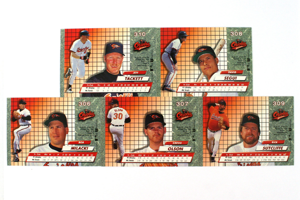 Fleer Ultra Series 2 Baltimore Orioles 1992 Baseball Team Set of 10 Cards