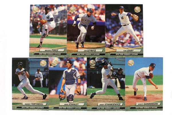 Fleer Ultra Series II New York Yankees 1992 Baseball Team Set of 14 Cards
