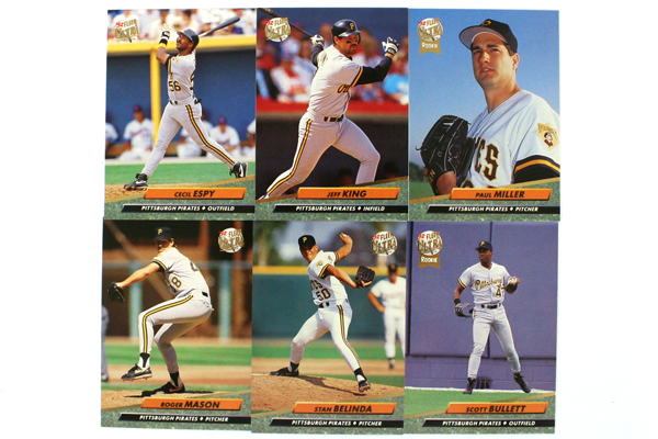 Fleer Ultra Series II Pittsburgh Pirates 1992 Baseball Team Set of 12 Cards
