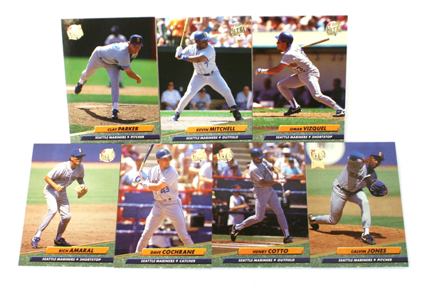 Fleer Ultra Series II Seattle Mariners 1992 Baseball Set of 7 Cards
