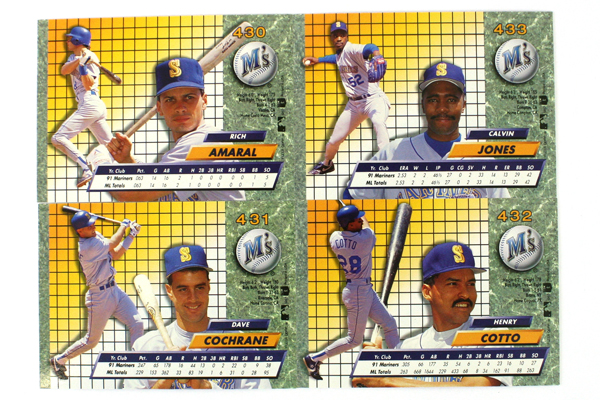 Fleer Ultra Series II Seattle Mariners 1992 Baseball Set of 7 Cards