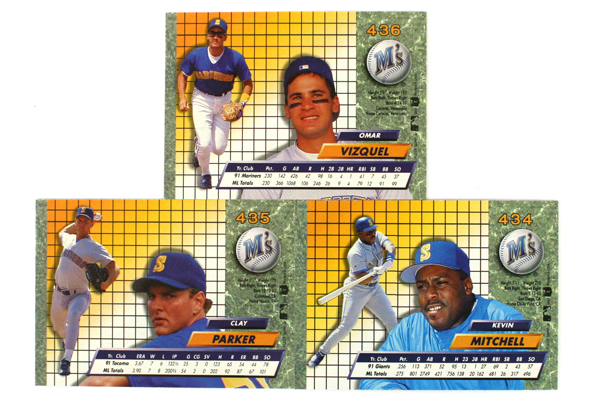 Fleer Ultra Series II Seattle Mariners 1992 Baseball Set of 7 Cards