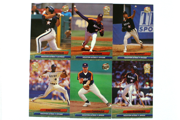 Fleer Ultra Series II Houston Astros 1992 Baseball Set of 11