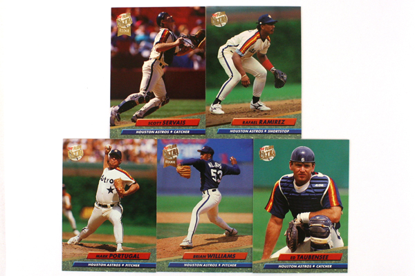 Fleer Ultra Series II Houston Astros 1992 Baseball Set of 11