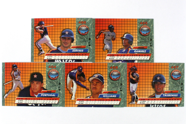 Fleer Ultra Series II Houston Astros 1992 Baseball Set of 11