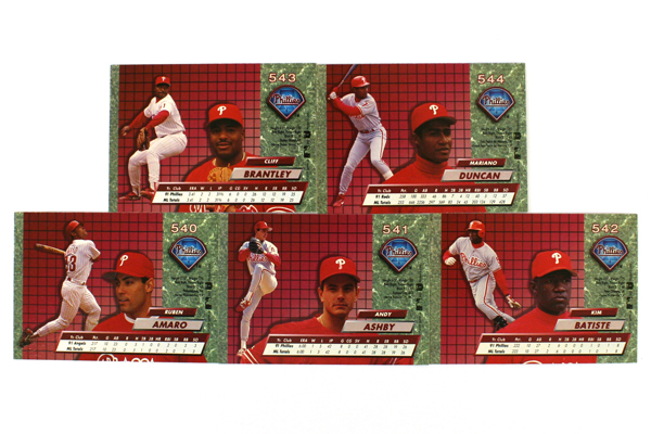 Fleer Ultra Series II Philadelphia Phillies 1992 Baseball Team Set of 10