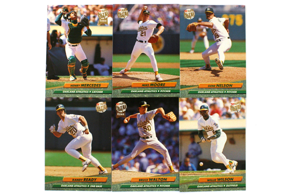 Fleer Ultra Series II Oakland Athletics 1992 Baseball Team Set of 12