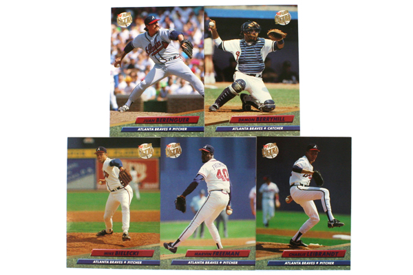 Fleer Ultra Series II Atlanta Braves 1992 Baseball Team Set of 11