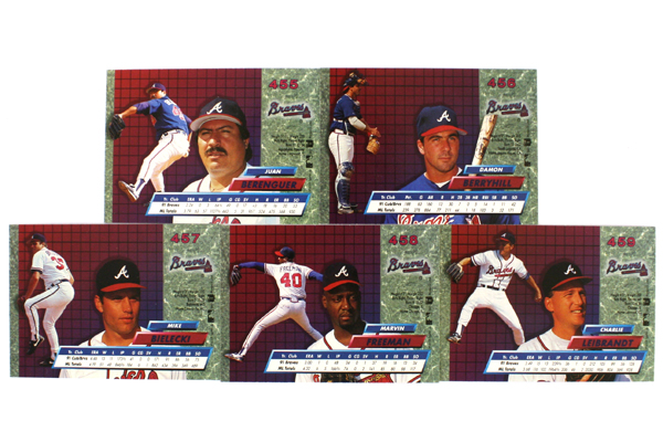 Fleer Ultra Series II Atlanta Braves 1992 Baseball Team Set of 11