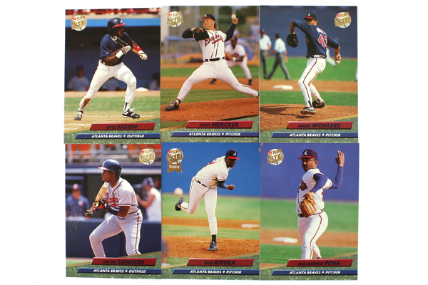 Fleer Ultra Series II Atlanta Braves 1992 Baseball Team Set of 11