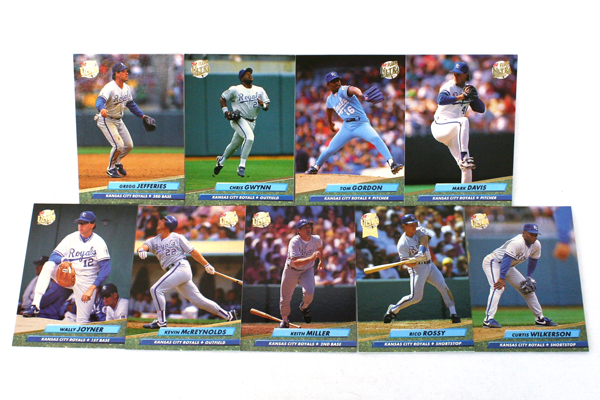 Fleer Ultra Series II Kansas City Royals 1992 Baseball Team Set of 9