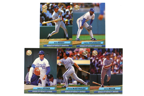 Fleer Ultra Series II Kansas City Royals 1992 Baseball Team Set of 9
