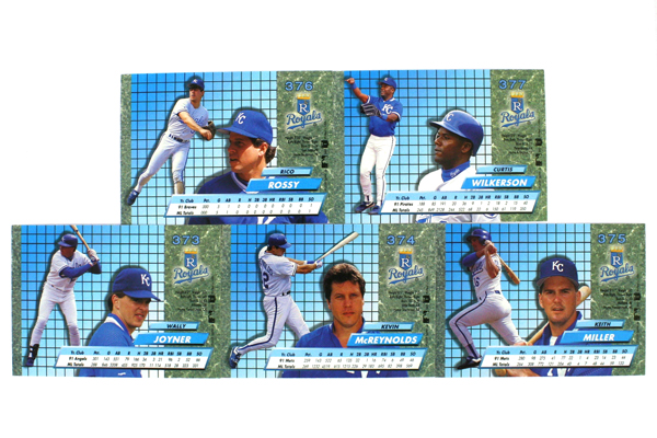 Fleer Ultra Series II Kansas City Royals 1992 Baseball Team Set of 9