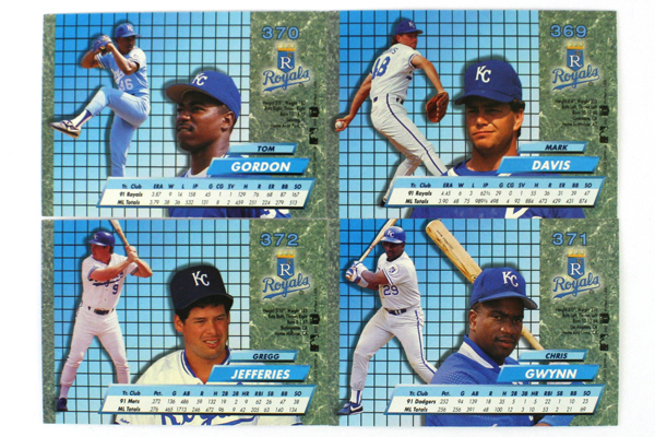 Fleer Ultra Series II Kansas City Royals 1992 Baseball Team Set of 9