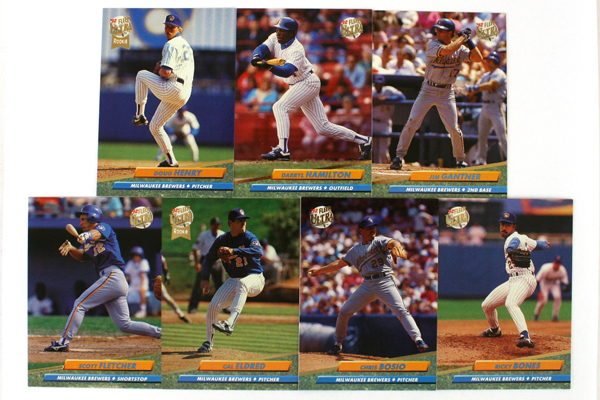 Fleer Ultra Series II Milwaukee Brewers 1992 Baseball Team Set of 15