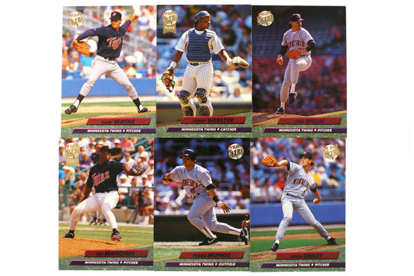Fleer Ultra Series II Minnesota Twins 1992 Baseball Team Set of 11