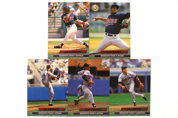 Fleer Ultra Series II Minnesota Twins 1992 Baseball Team Set of 11