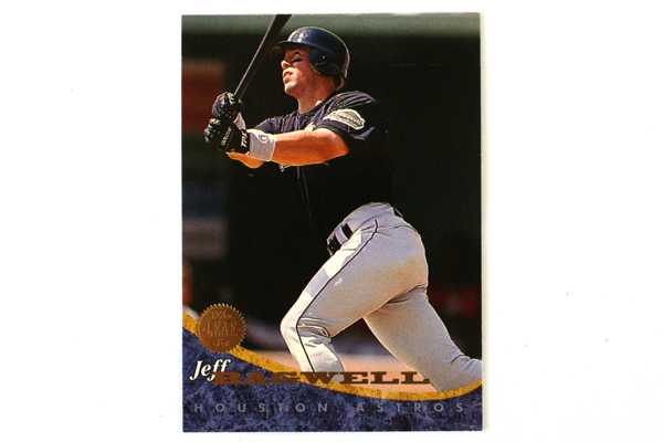 1994 Jeff Bagwell Houston Astros Baseball Card Leaf #221