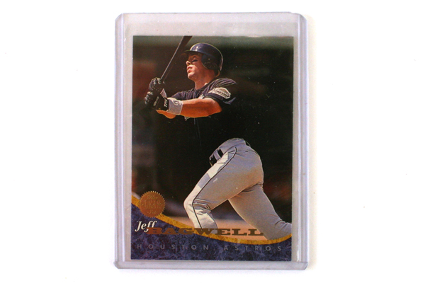 1994 Jeff Bagwell Houston Astros Baseball Card Leaf #221