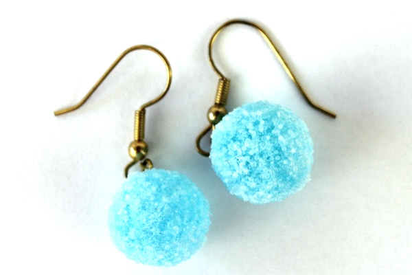 Lot of 3 Pair Gold Tone Hook Earrings ~ Orange Pink Blue