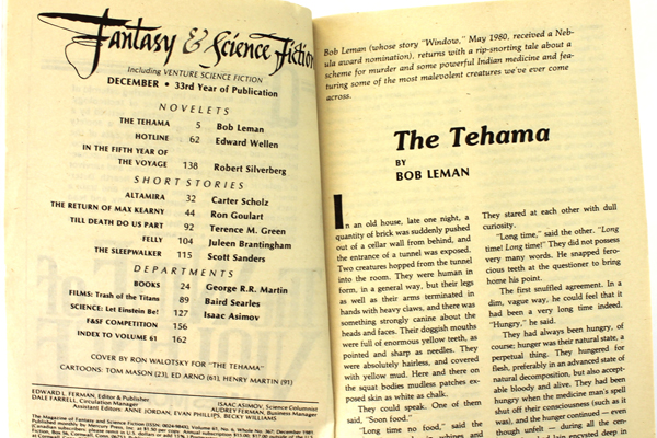 Magazine of Fantasy & Science Fiction Dec. 1981 Let Einstein Be Isaac Asimov