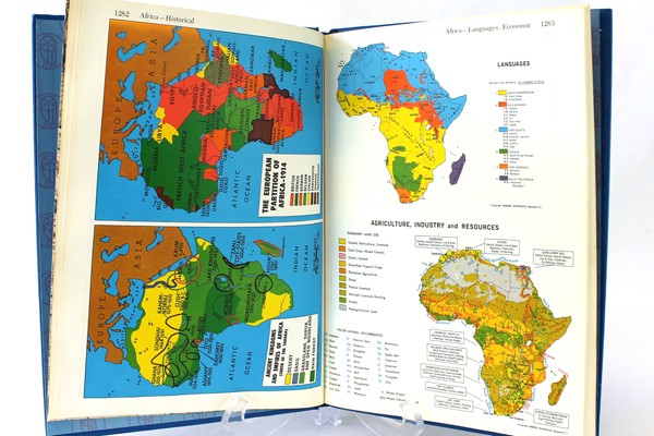 1972 Harver Junior Encyclopedia Volume 16 Atlas Section and Index