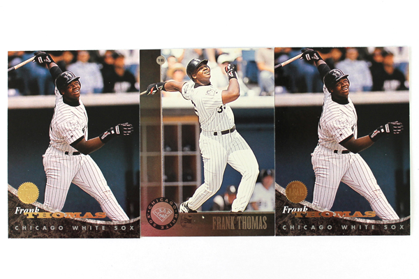 Lot of 3 Baseball Cards Chicago White Sox Frank Thomas DonRuss 1994 & 1996